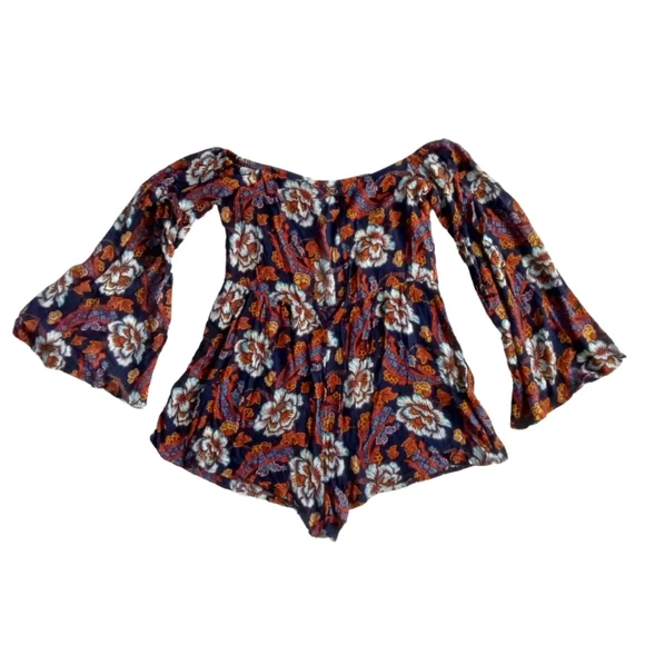 UO OUT FROM UNDER Romper Floral Dreamy Days Navy Urban Outfitters - Picture 12 of 12